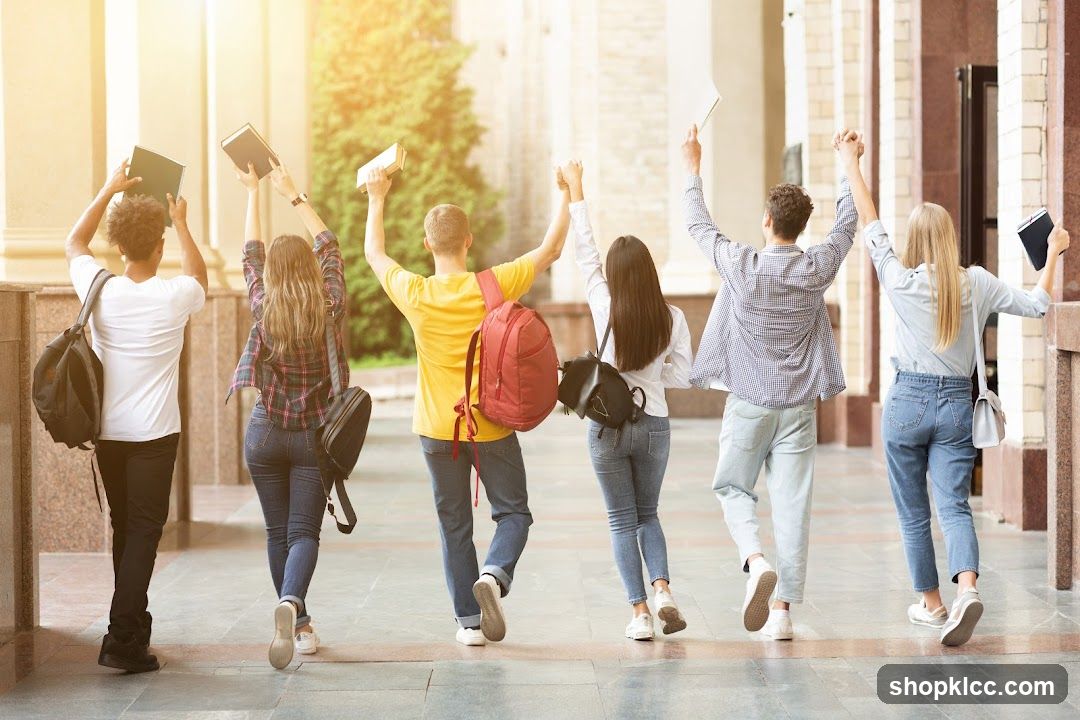 Students Walking Away