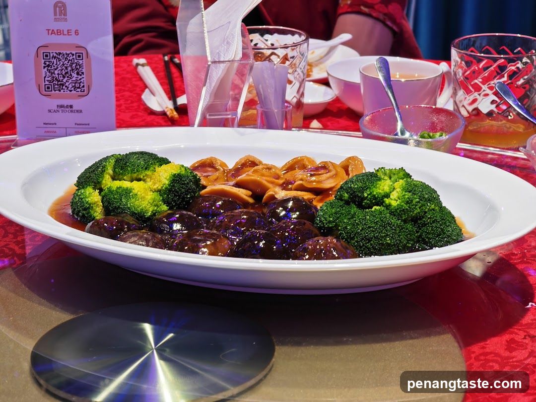 Abalone and Broccoli Dish