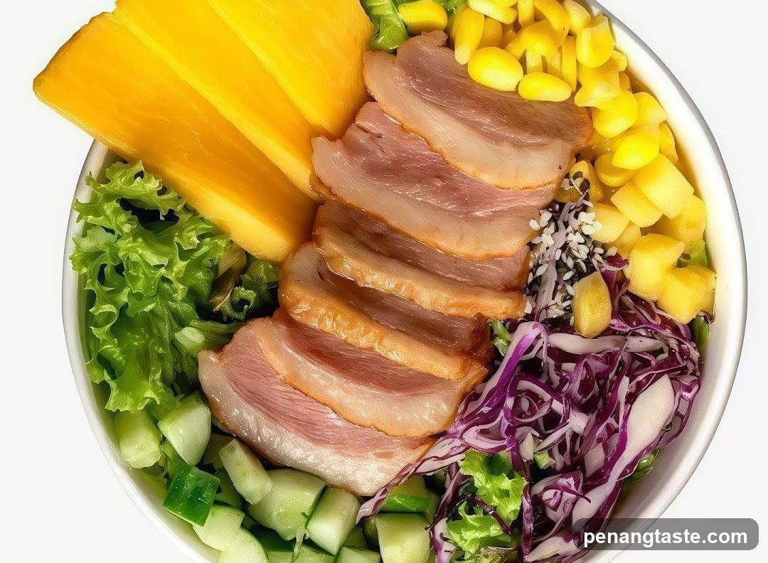 Salad Bowl with Sliced Duck Breast