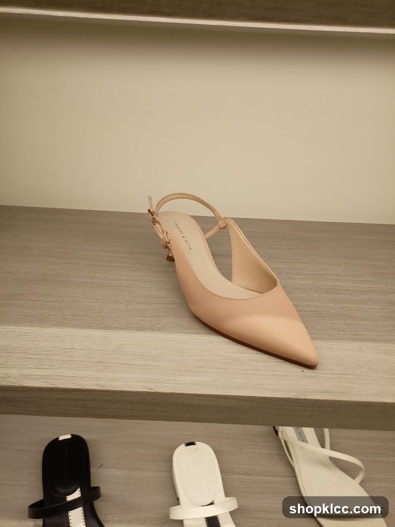 Beige Slingback Heels