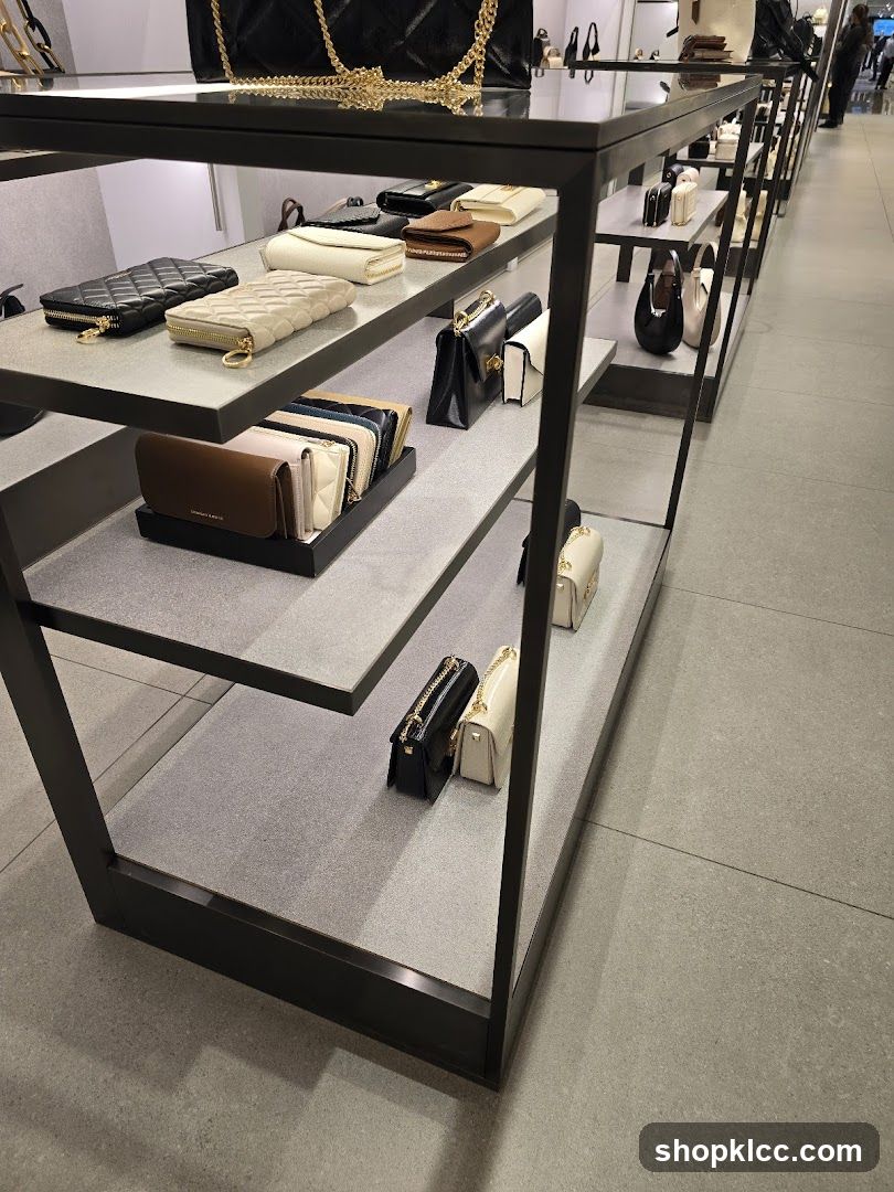 Handbags and Wallets Display