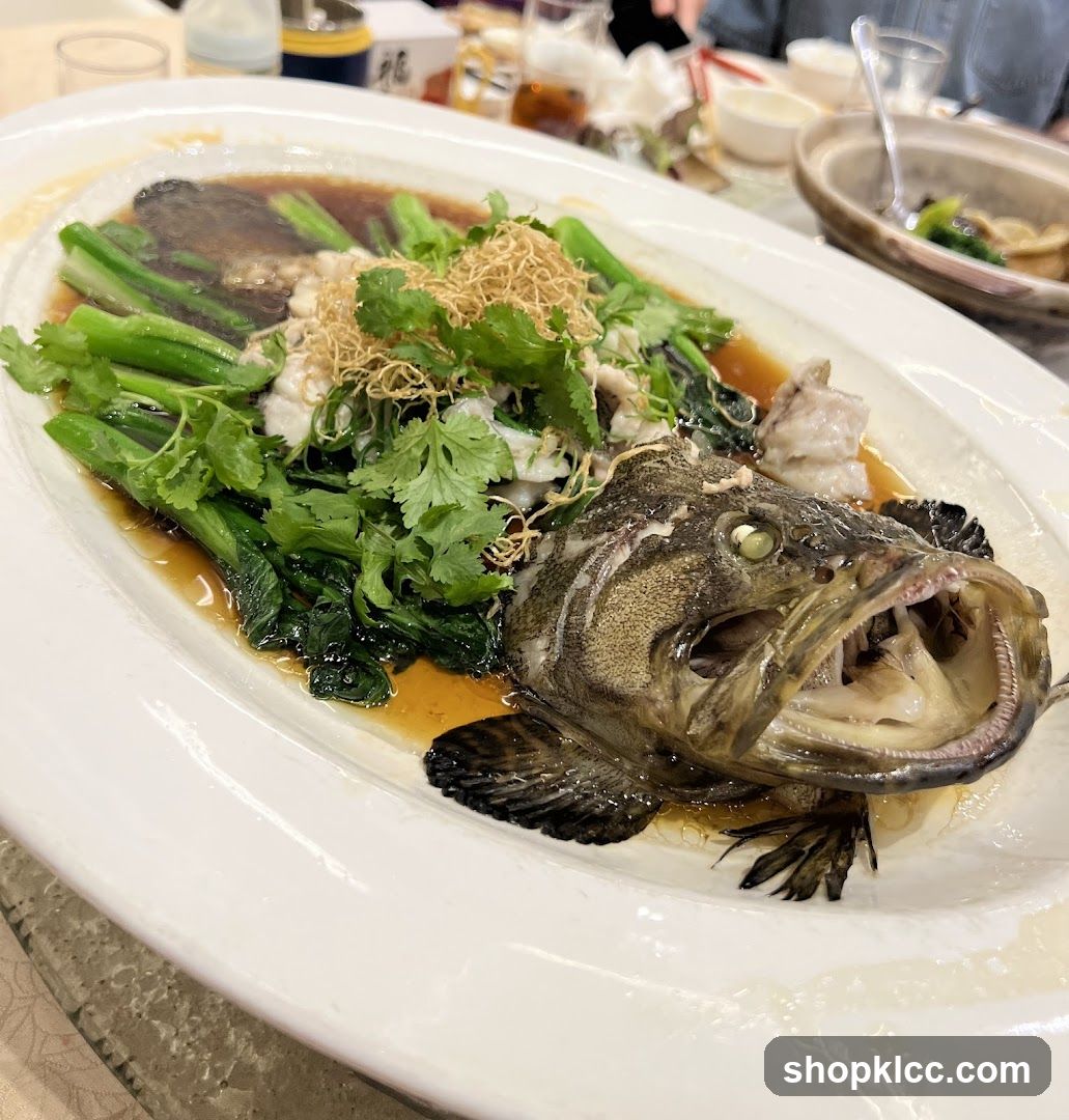 Steamed Fish with Greens