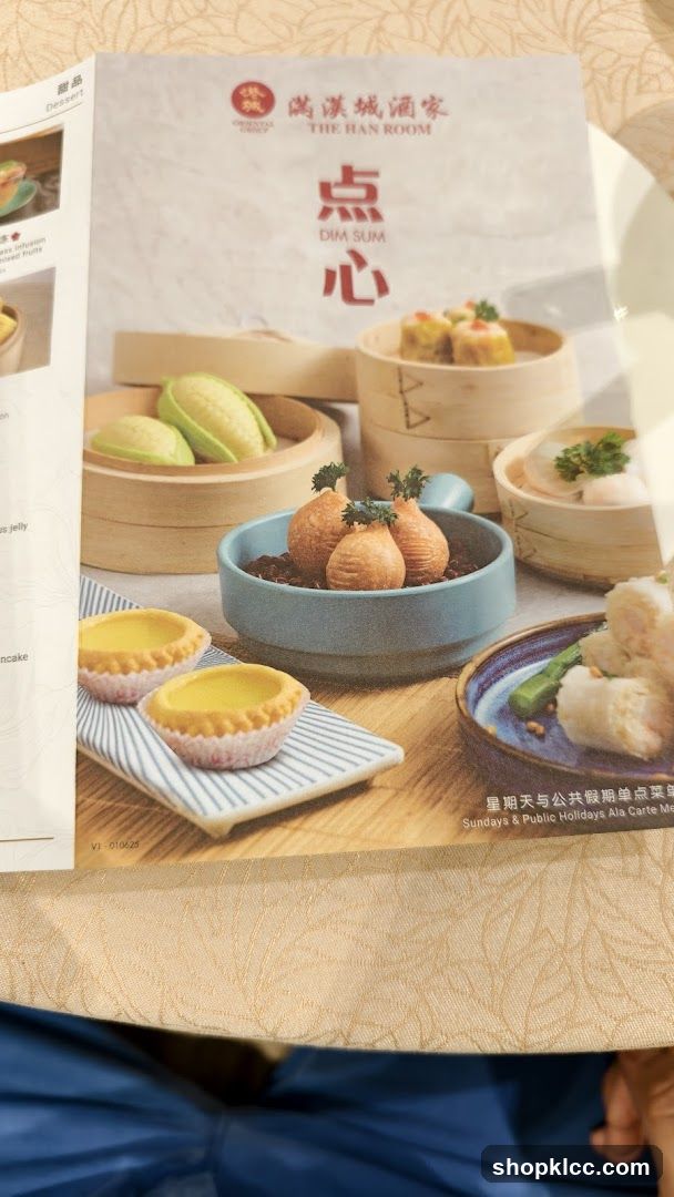 The Han Room Dim Sum Menu