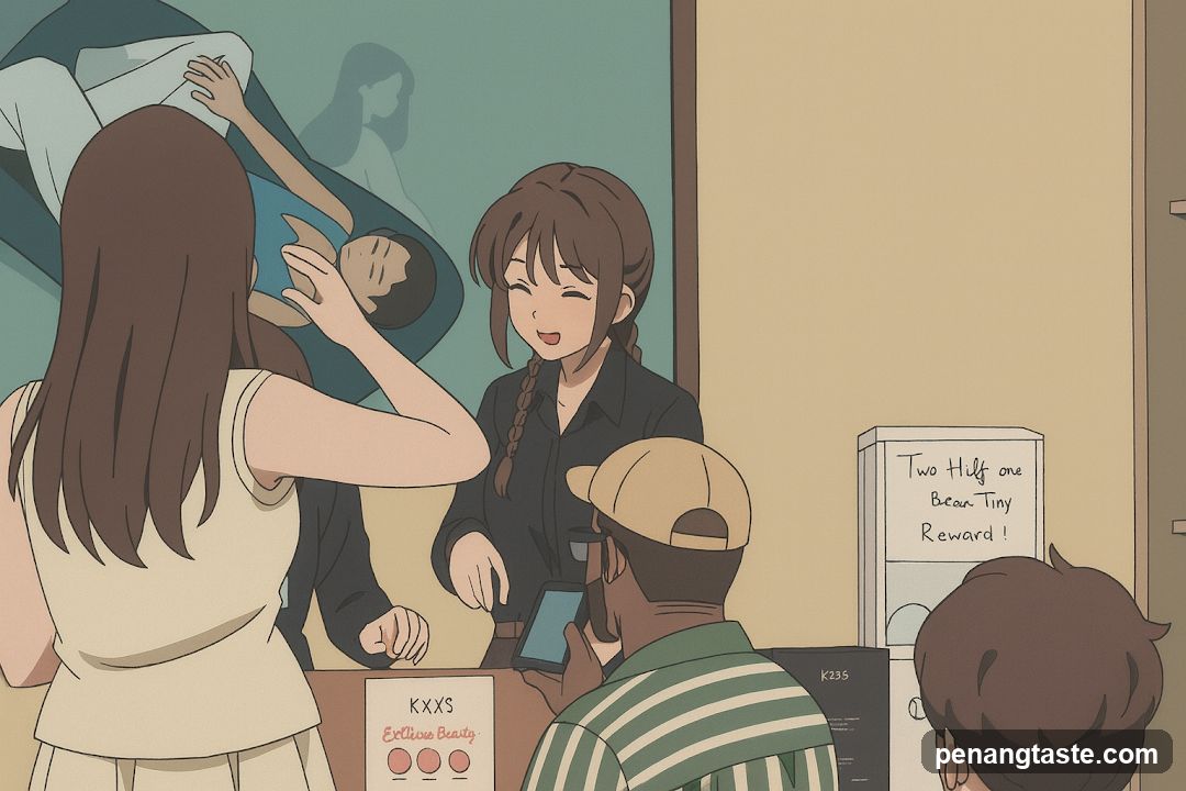 Customers at a counter