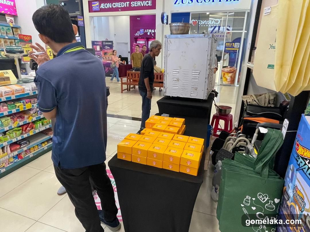 Inside a retail store