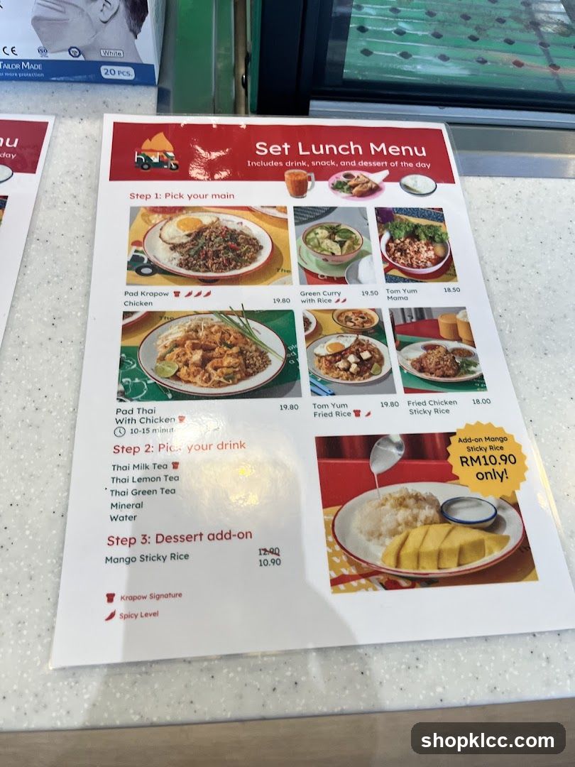 Set Lunch Menu