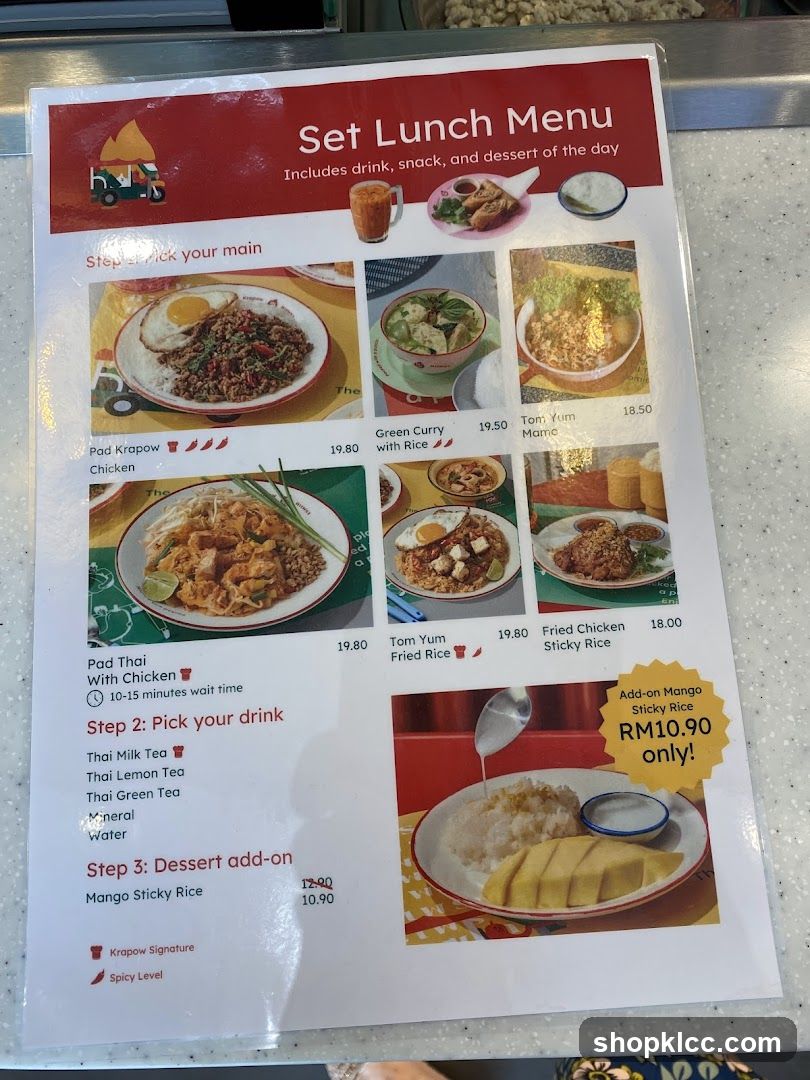 Set Lunch Menu