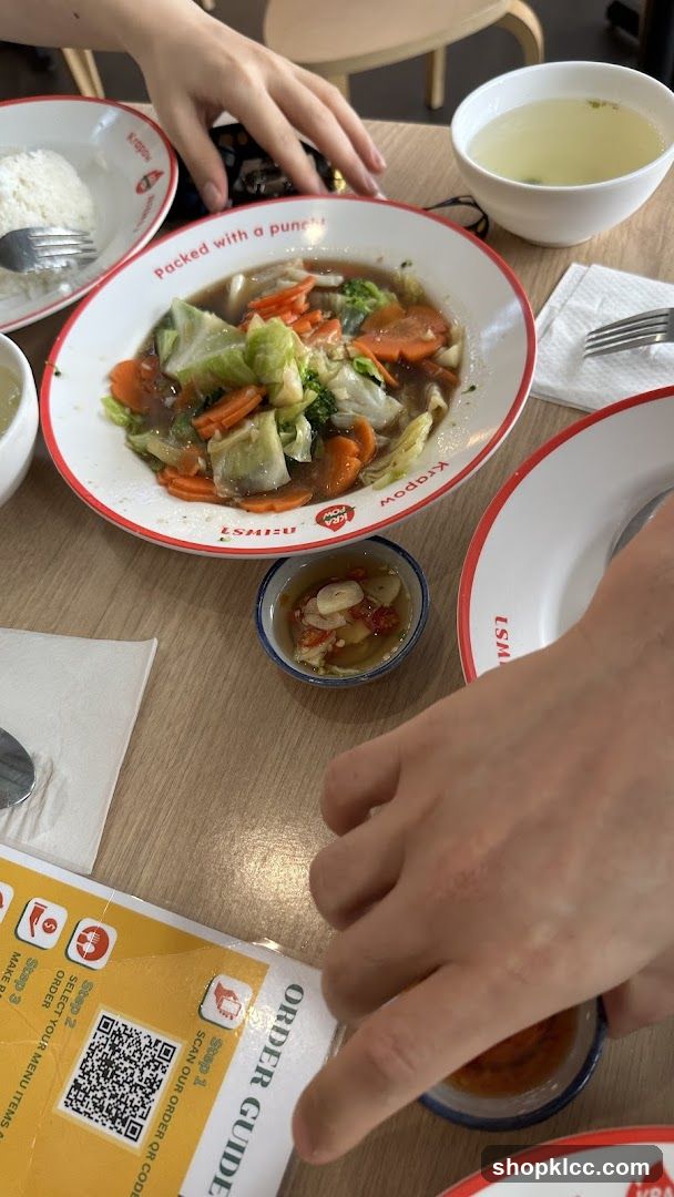 Meal with Vegetables and Rice