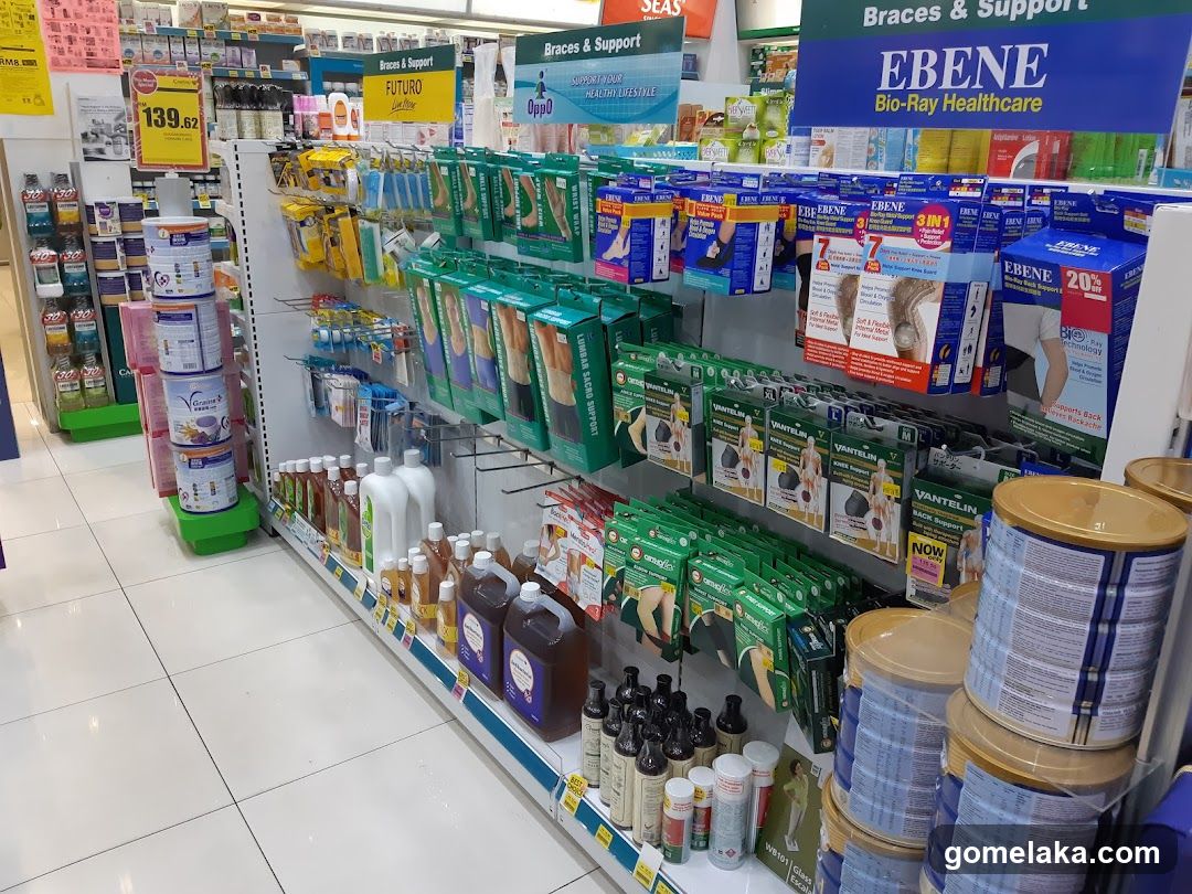 Pharmaceutical aisle interior