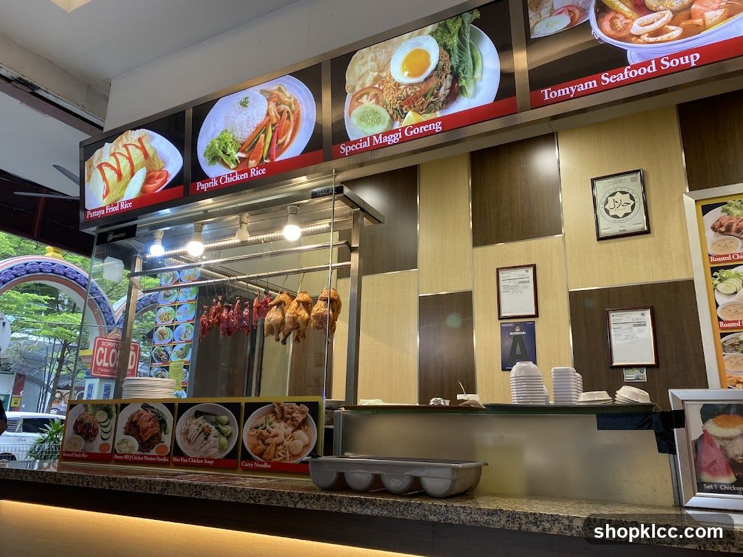 Food stall display