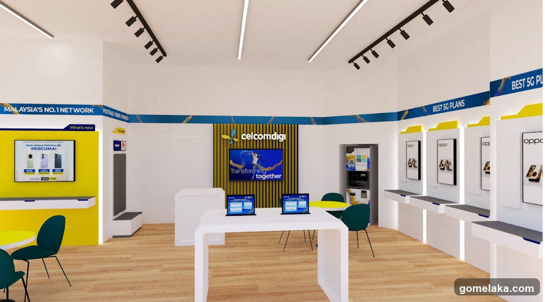 Celcomdigi Store Interior