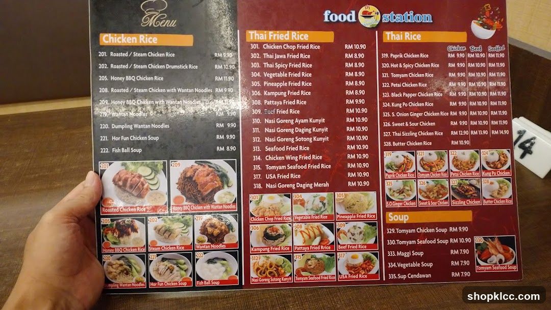 Food Station Menu