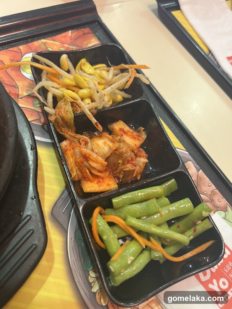 Food Tray with Korean Side Dishes
