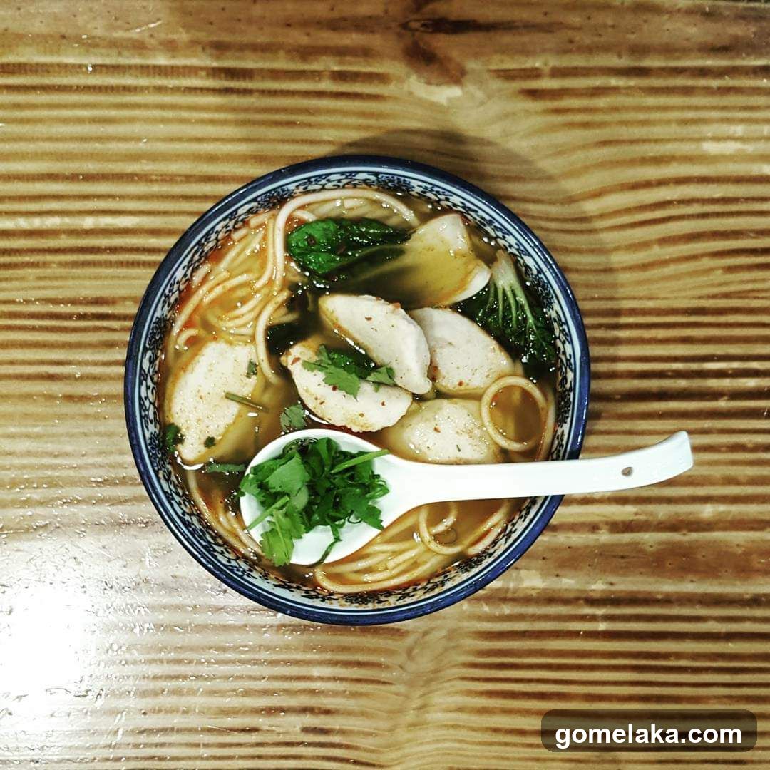 Noodle Soup in Bowl