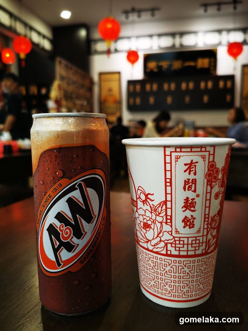 Interior beverage display at a restaurant