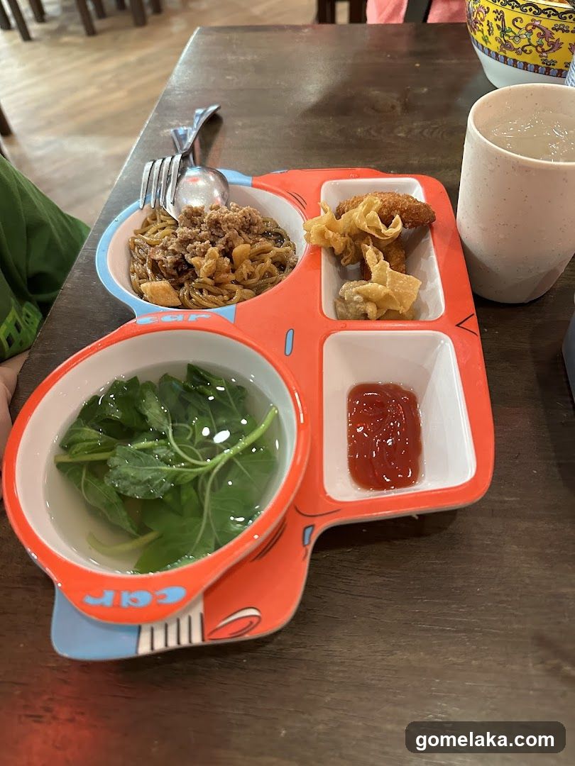 Dining Table with Children's Meal Tray