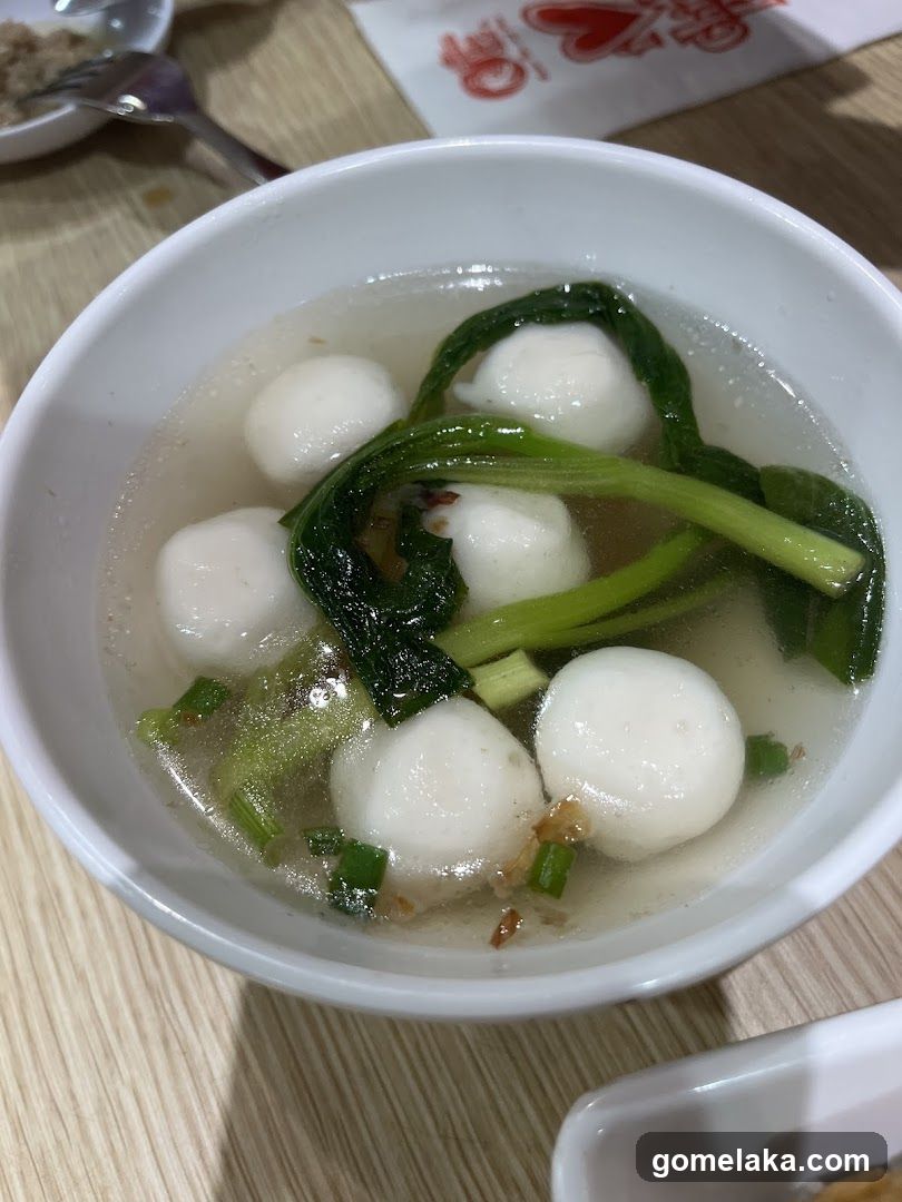 Bowl of Fish Balls Soup