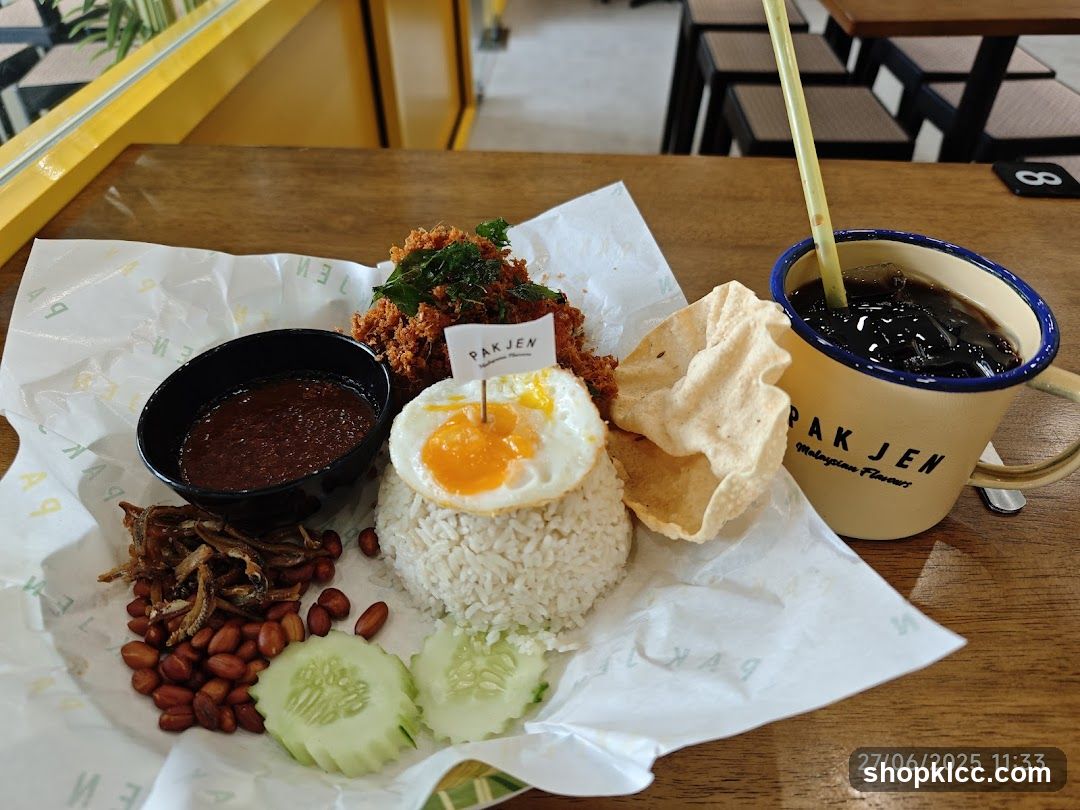Nasi Lemak with Drink