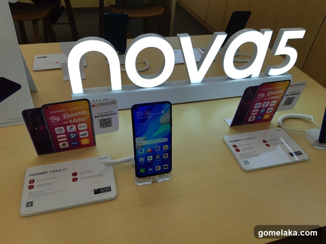 Huawei Nova 5T Display Setup