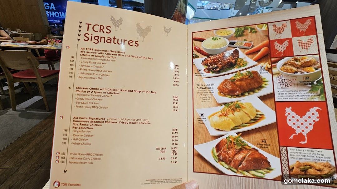 TCRS Signatures Menu