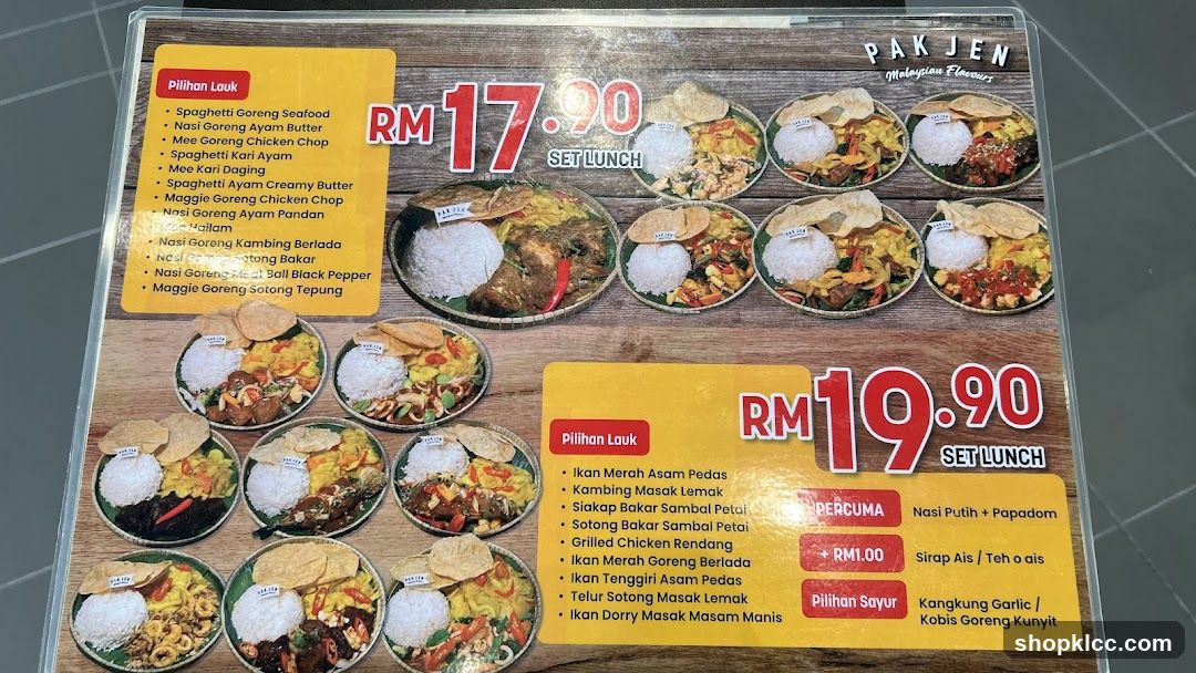 PAK JEN Malaysian Flavours Set Lunch