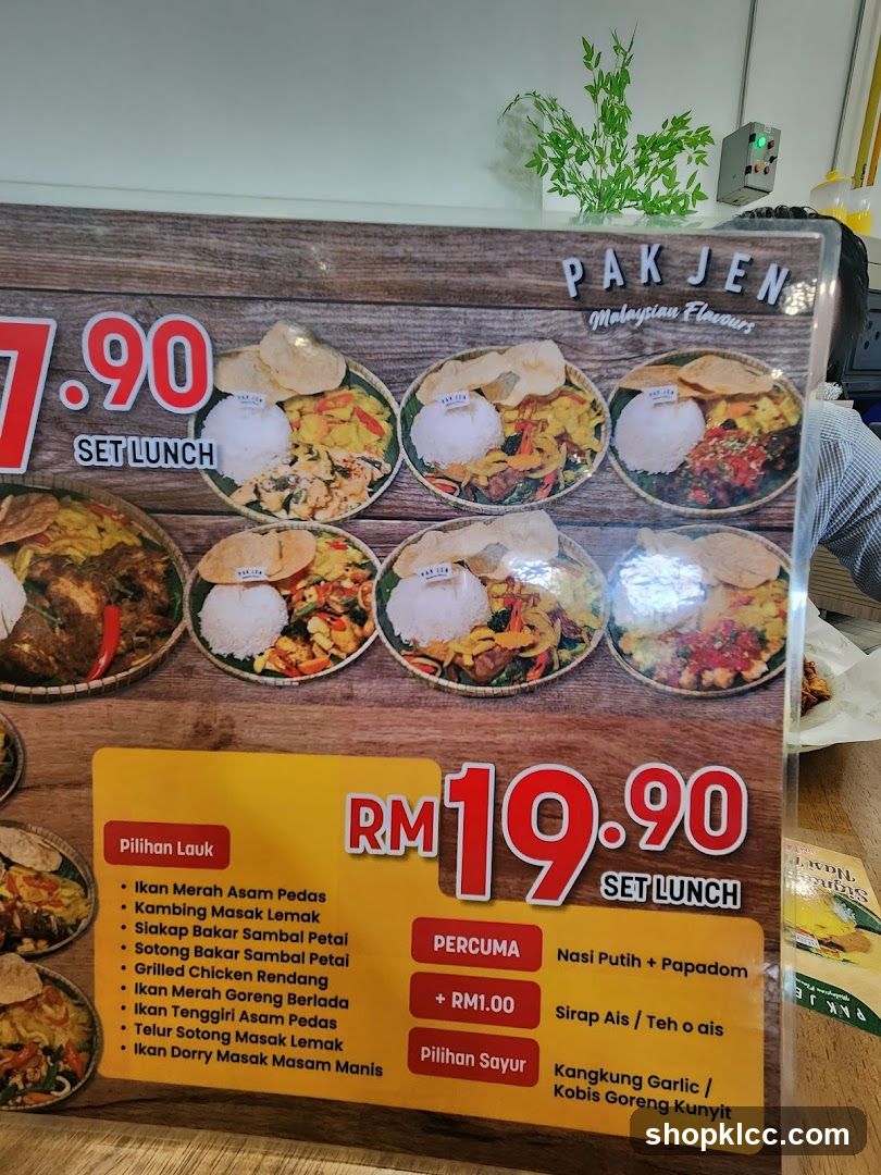 Pak Jen Set Lunch