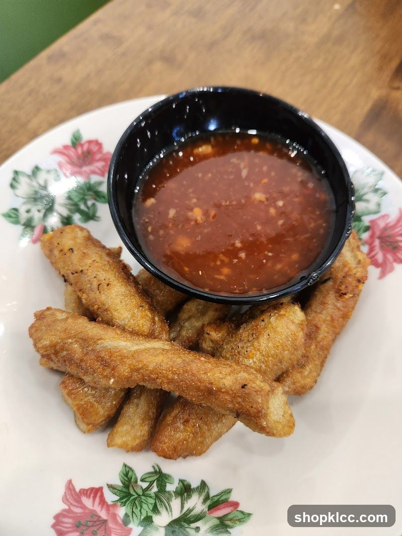 Fried Snacks with Dipping Sauce