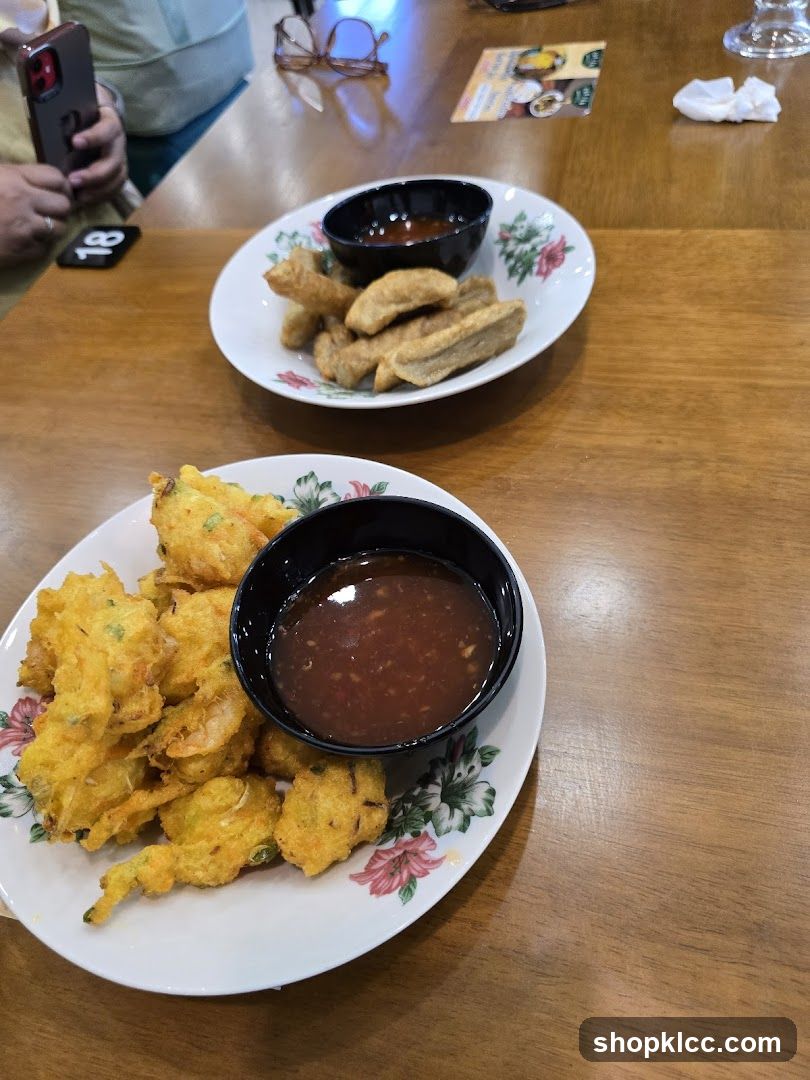 Fried Snacks with Dipping Sauce