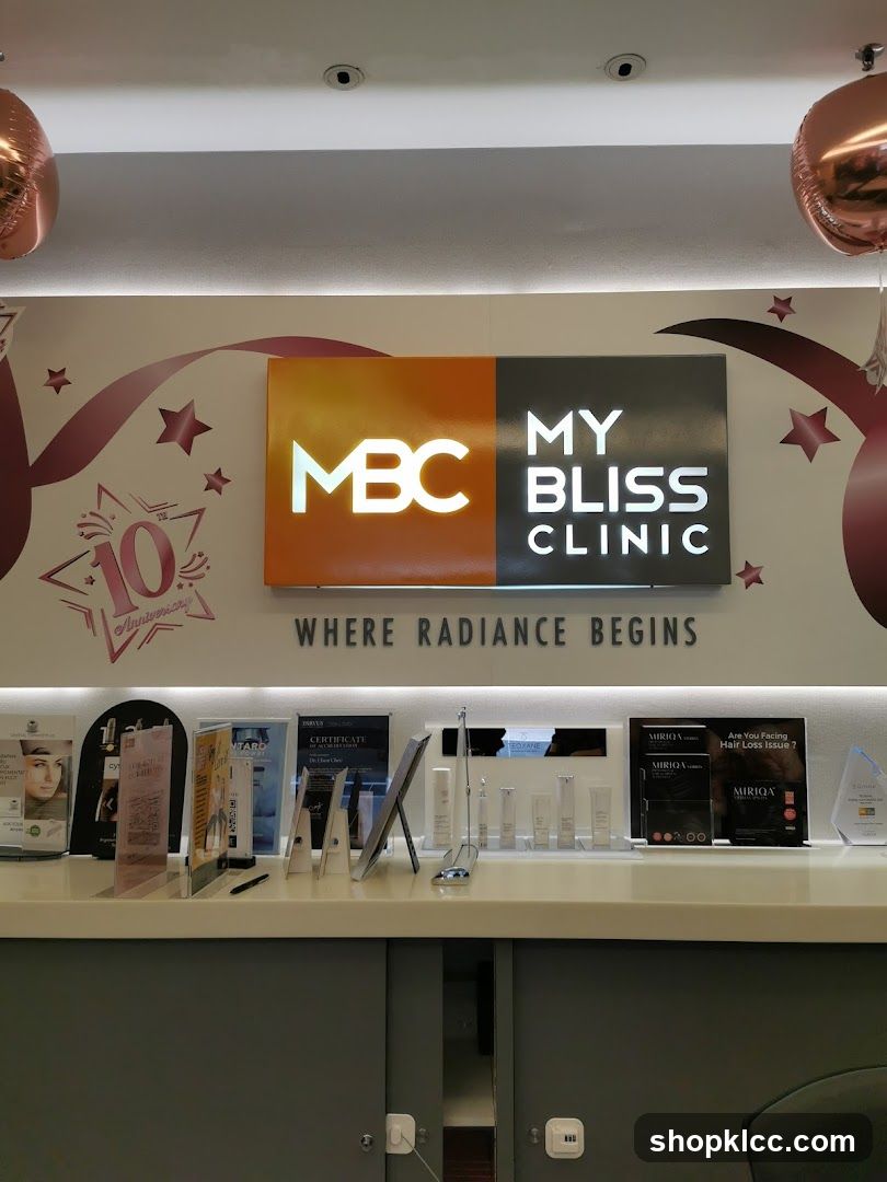 My Bliss Clinic Interior Display