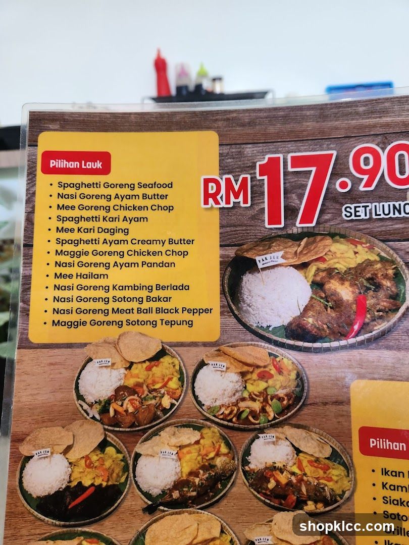 Set Lunch Menu