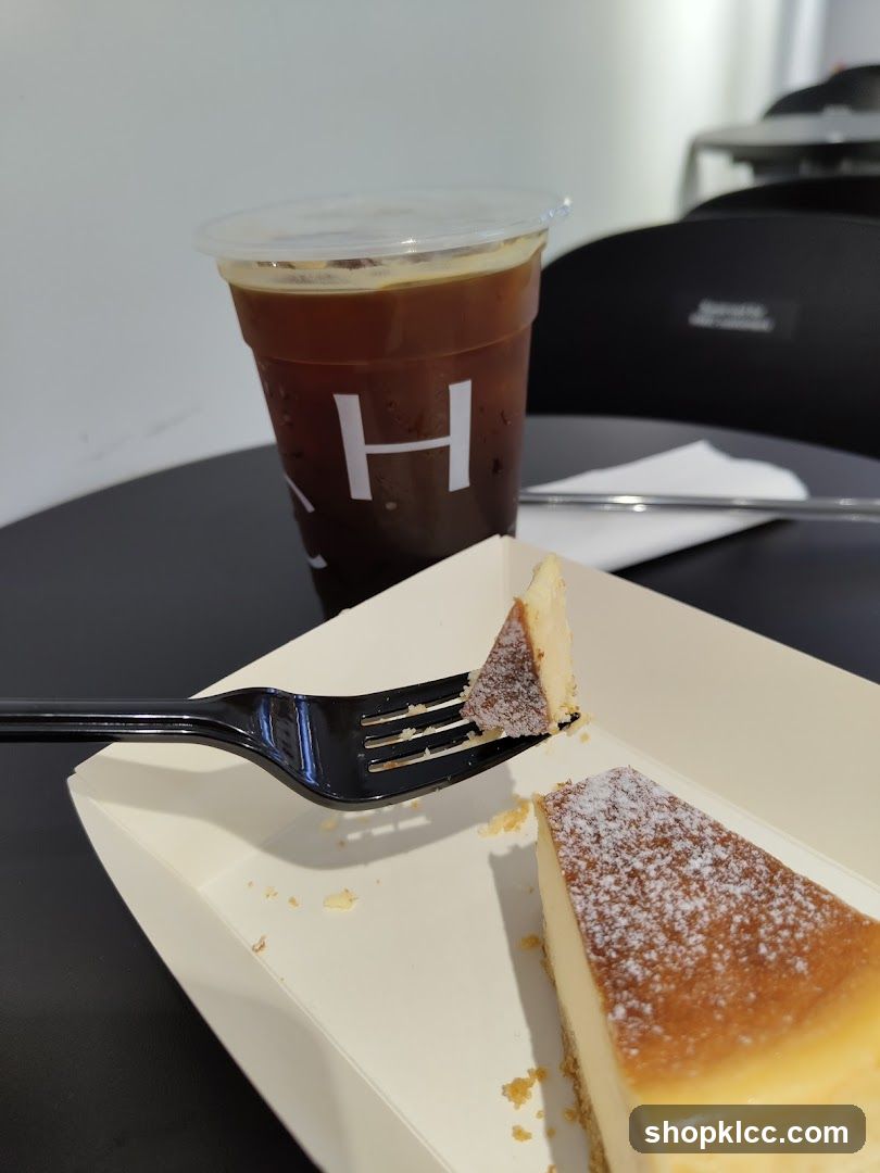 Cheesecake and Iced Coffee