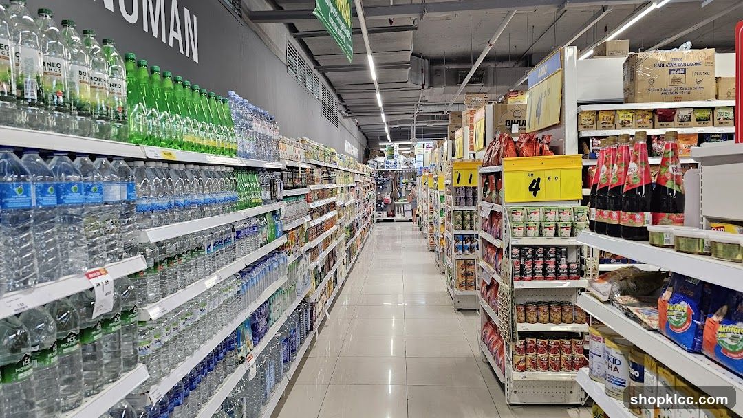 Grocery Store Interior Aisle