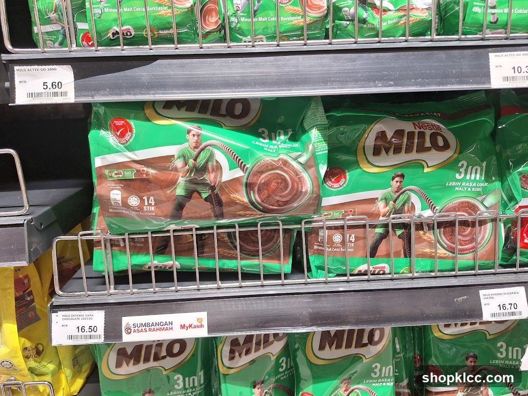 Milo Product Display in Store