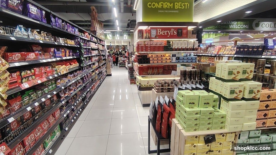Grocery Store Interior Aisle
