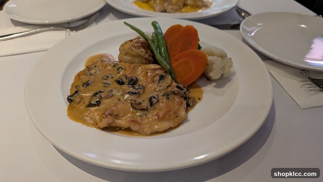 Mushroom Sauce Chicken with Vegetables