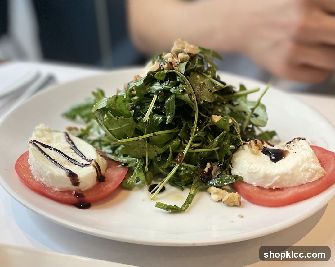 Arugula Salad with Burrata and Tomatoes