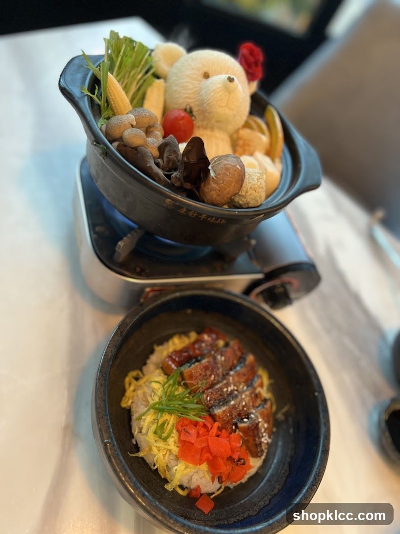 Food Presentation with Teddy Bear Motif