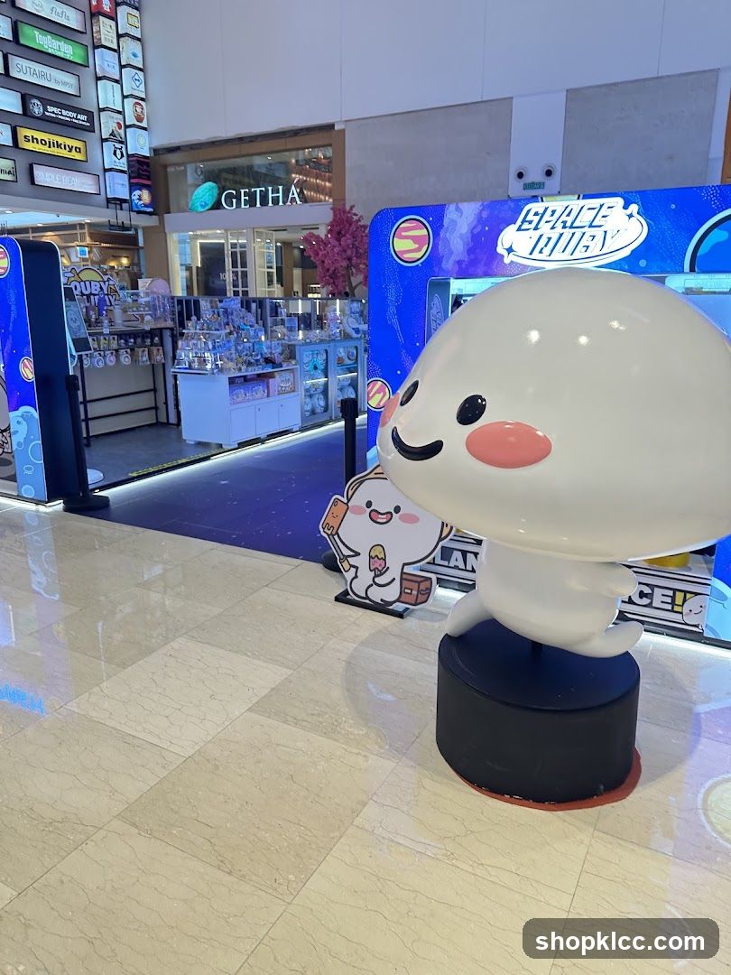 Mall Interior with Character Display