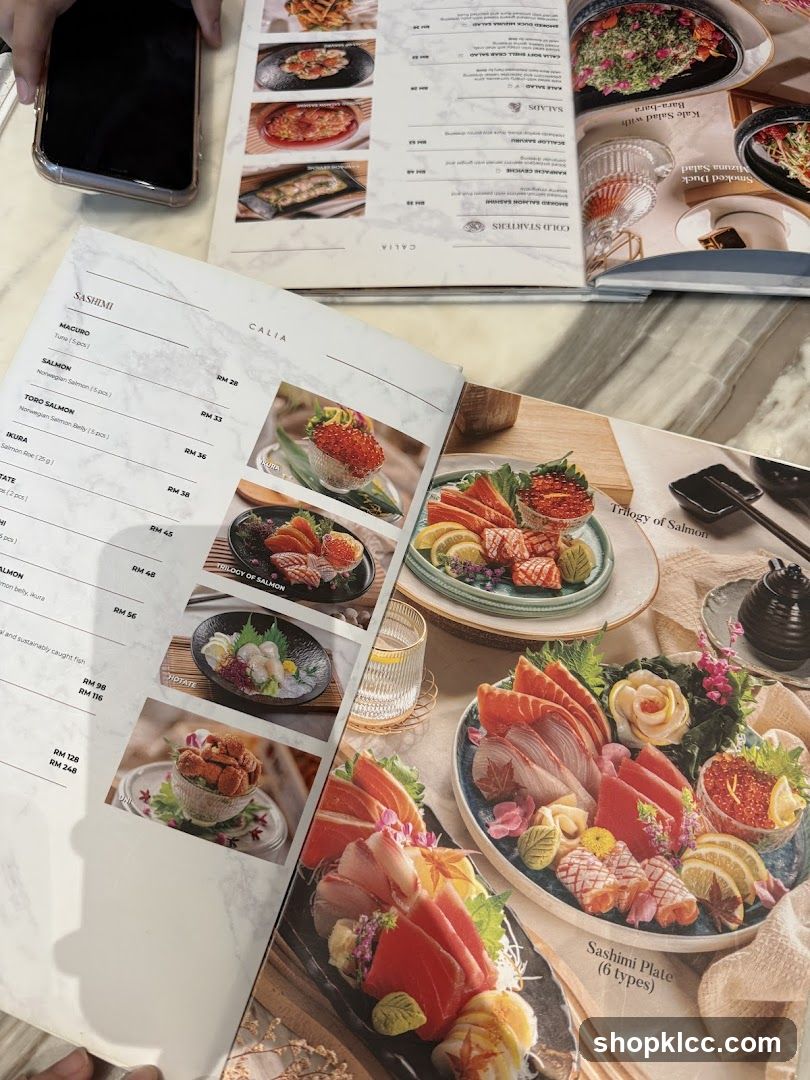 Sushi Menu Display