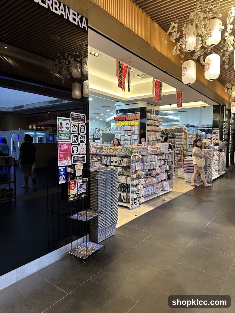 Store Interior with Merchandise and Posters