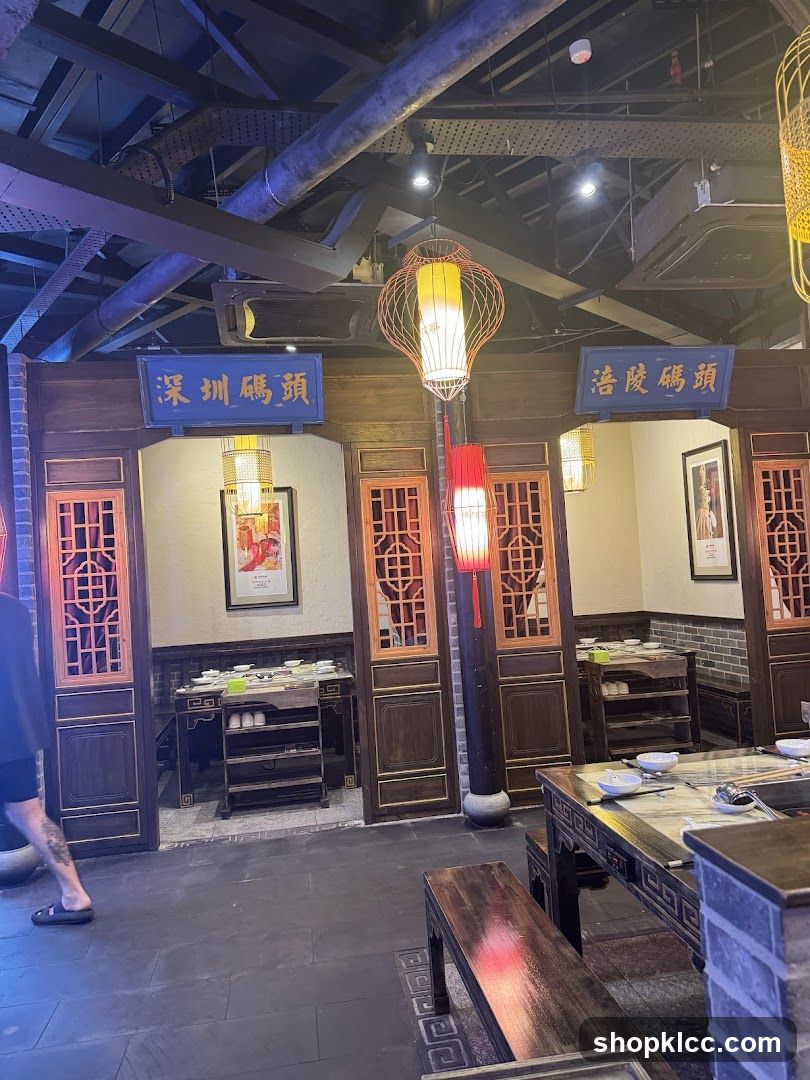 Restaurant Interior with Traditional Chinese Decor