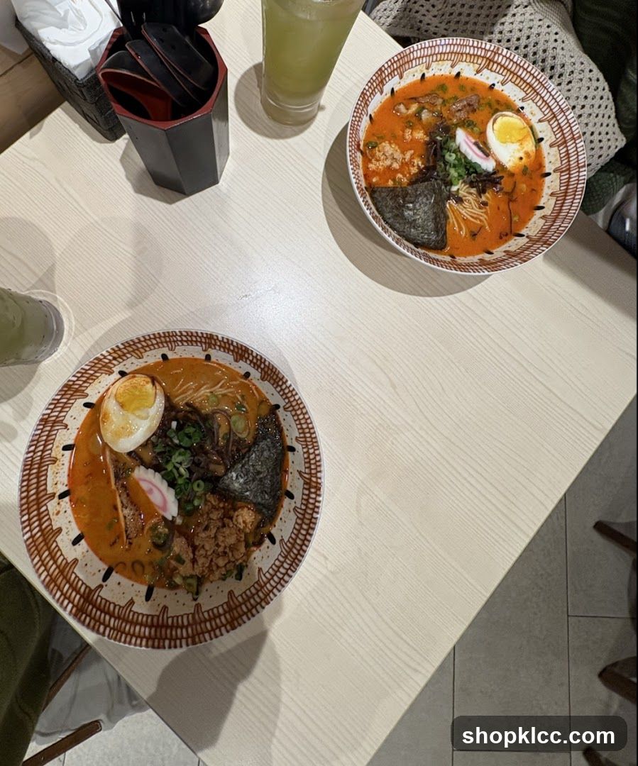 Ramen Bowls on Table