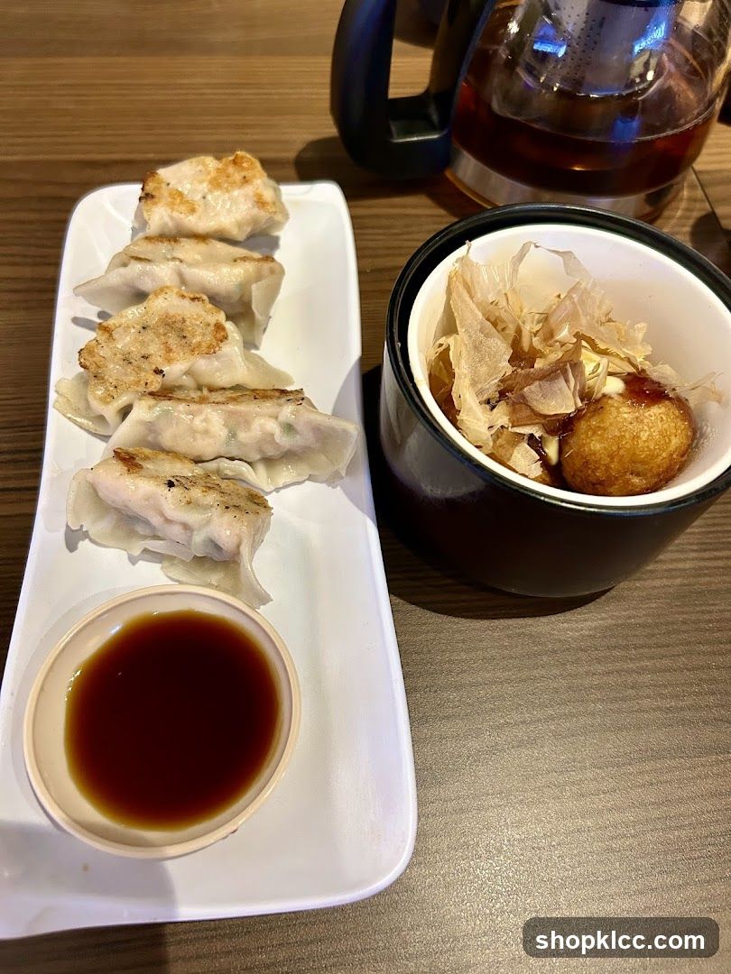 Gyoza and Onigiri Set