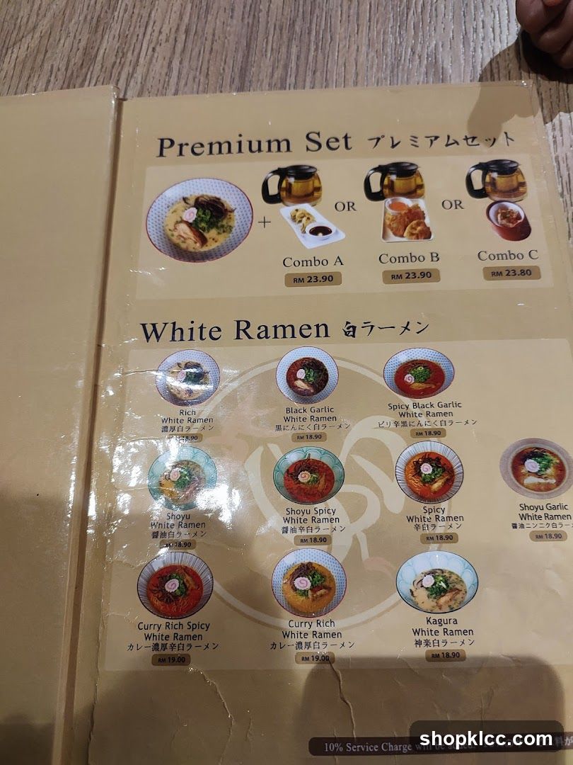 Ramen Menu Page