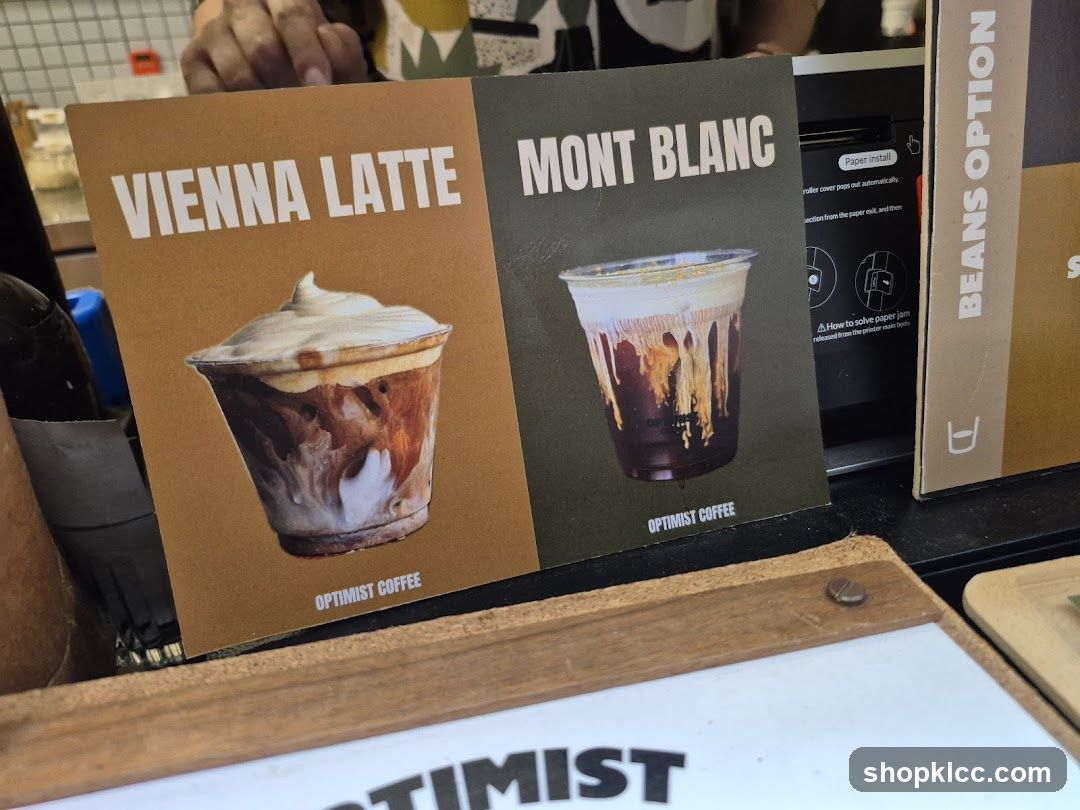 Coffee Menu Display