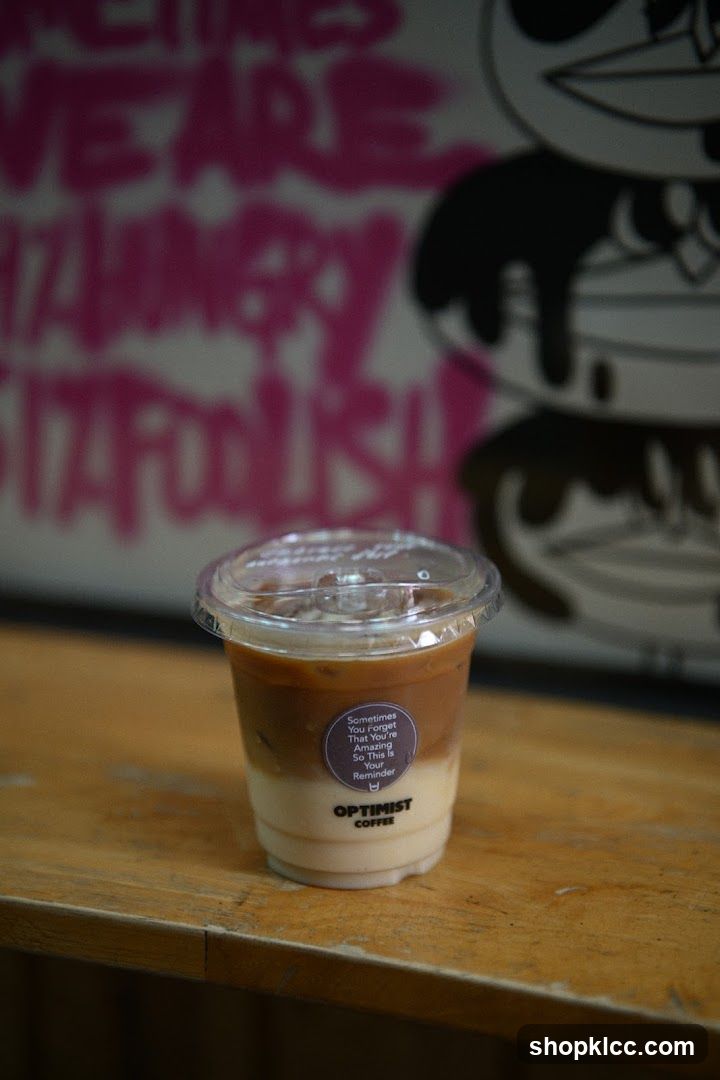 Iced Coffee with Sticker