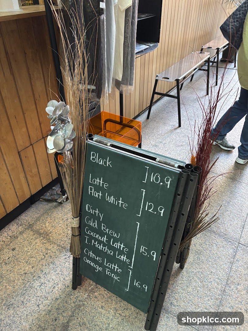 Coffee Menu