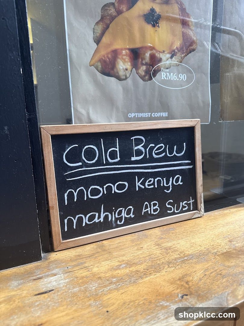 Cold Brew Menu Board