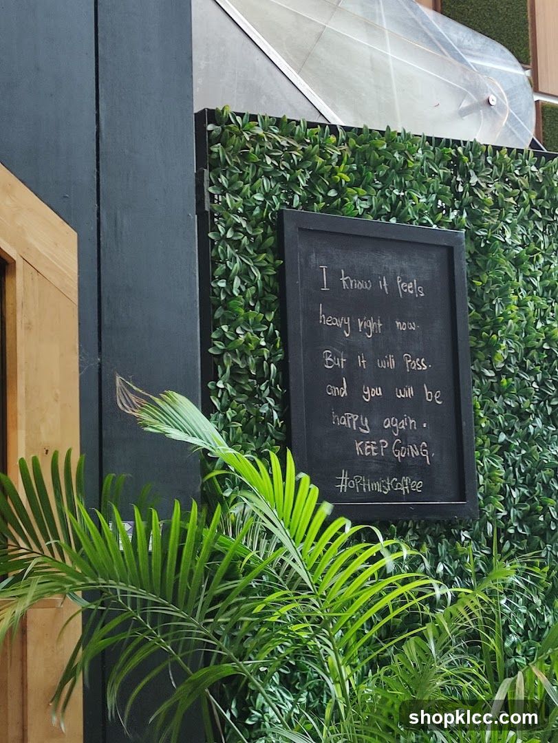 Chalkboard with inspirational message