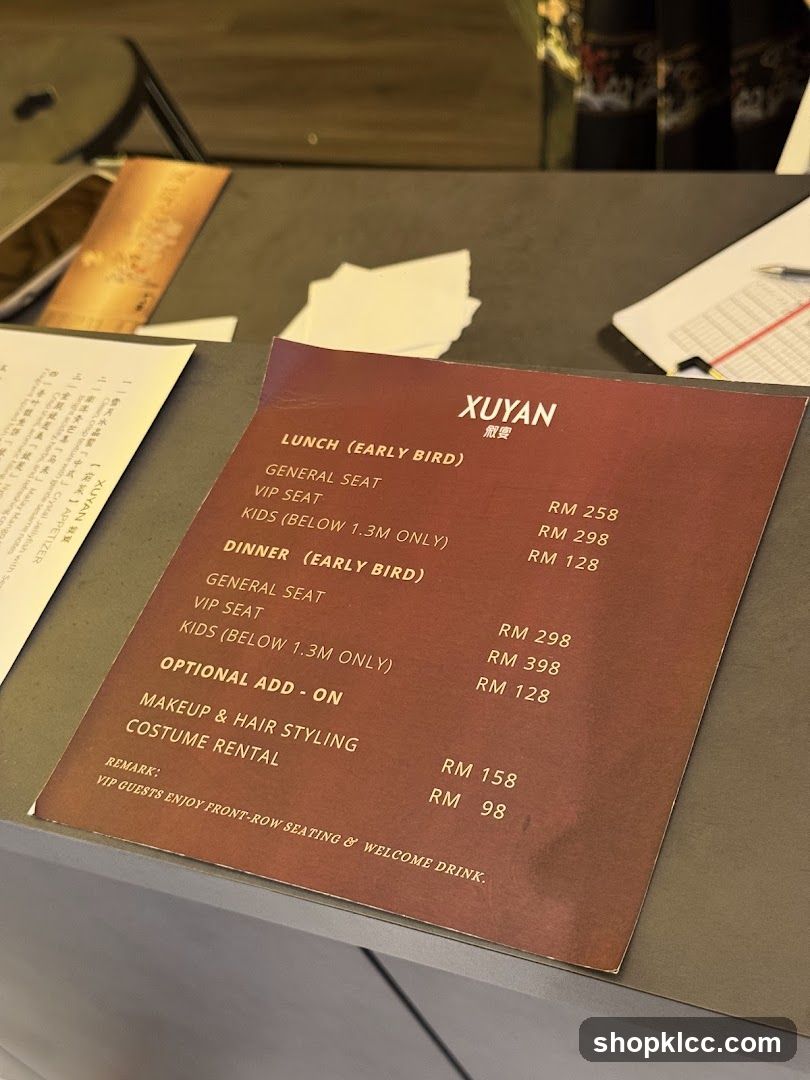 Xuyan Menu